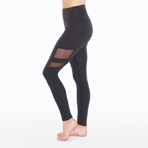 Beyond Yoga Pants - Beyond Yoga Iconic Silhouette Mesh Legging Black Size XS High Rise